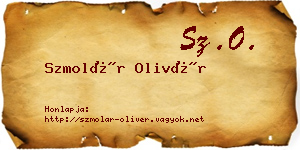Szmolár Olivér névjegykártya